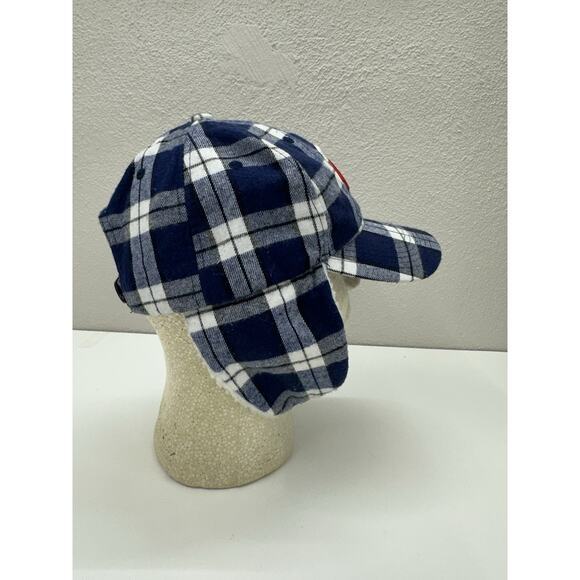 Melonwear Trapper Hat Minnesota Twins MLB Pepsi Blue Plaid Lined Winter Cap - Picture 6 of 8